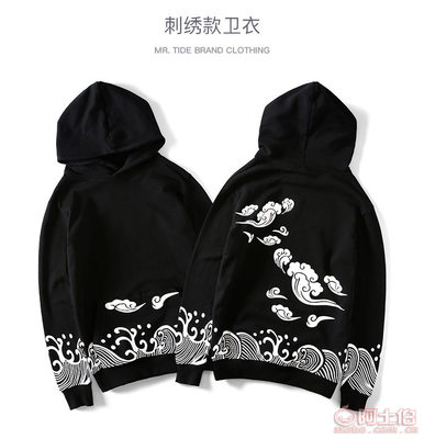 國(guó)潮新勢(shì)力 祥云印花嘻哈衛(wèi)衣，定義秋日街頭風(fēng)尚